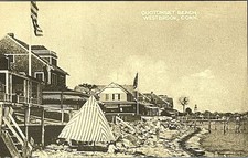 Westbrook Connecticut Quotonset Beach Vintage Postcard Early 1900s picture