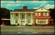 Postcard MI Detroit Michigan Hamilton-Hoffman Funeral Home c1960s E23 picture