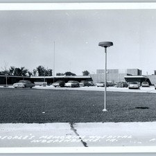 c1960s Independence, IA Peoples Memorial Hospital RPPC Chevy Cars Postcard picture