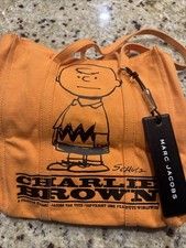 Marc Jacobs x Peanuts Charlie Brown Orange Tote Bag New With Tags picture