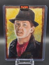 Michael J Fox Mcfly 2025 Hollywood Masterpieces Triple Panel Sketch Vitto 1/1 picture