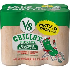 V8 Grillo's Pickles Dill Pickle Bloody Mary Mix, 8 fl oz 8 Fl Oz (Pack of 6) picture