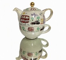 James Sadler London Travel Tea For One Teapot And Cup Set Vintage NOS picture