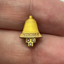 Rare The Ohio State University Chimes Junior Honorary Society Lapel Pin Bell picture