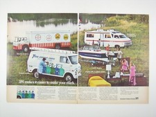 1972 3M Vintage Print Ad Double Page Spread Van Boat Truck Camper picture
