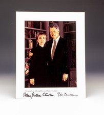 Authentic Bill & Hillary Clinton - USA President - Signed Large Photo Autograph picture
