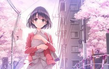 Smiling Cherry Blossom Saenai Heroine No Anime Poster 11x17in Wall Art Decor picture