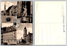 Görlitz Germany Multi-View Postcard Leninplatz Dreifaltigkeitskirche 1950s picture