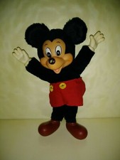 Vintage, MICKEY MOUSE, 8 Inches Tall, Soft Body, Hard Head, Hands and Feet picture
