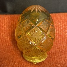 Faberge Limited Edition #1087 Canary Yellow Crystal Egg picture
