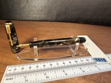 PARKER Vacumatic Grey Marbled Fountain Pen  14k Gold Nib 1930s  picture