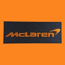 McLaren Embroidered Iron-On Patch 4x1.5