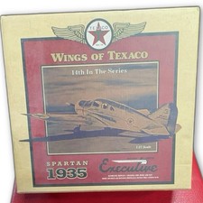 Texaco Wings of Spartan Executive diecast airplane coin bank picture