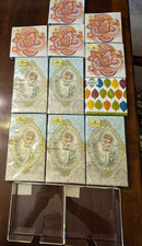 Vintage Decoupage Paper Napkins Lot 6 Pk Cherub Floral Acrylic  picture