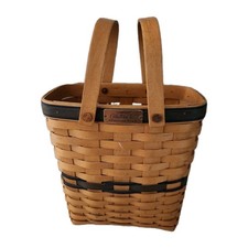 Vintage Longaberger Collectors Club Membership Basket With Dual Handles 1999 picture