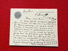 CG63-SIGNED AUTOGRAPH LETTER-HENRI MEILHAC-PLAYER-LYRICER picture