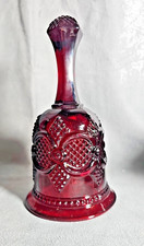 Avon Cape Code Ruby Red Bell Thick Glass Home Decor Collectible Vintage picture