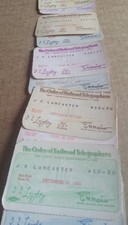 Order Of Railroad Telegraphers 33 Piece Collection. Cards I'd. Seniority 52 -66 picture
