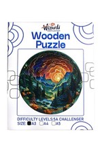 Mountains Landscape - Jigsaw Wooden Puzzle by Wizardi F07N9-24 picture
