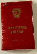 Vintage PRR  Pennsylvania Railroad Sealed Deck of  Pinochle  Cards picture