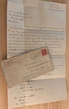1912 letter requesting help with Parole, character witness, Stillwater , Minn. picture