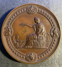 Large U.S. 1876 Centennial Exposition Philadelphia Award Medal 76 MM, 285.0 Gm picture