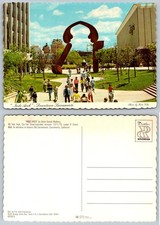 Indo Arch Sculpture Downtown Sacramento CA Postcard Gerald Walburg 1970s picture