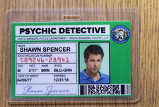 Psych TV Show ID Badge - Psychic Detective Shawn Spencer prop cosplay costume picture