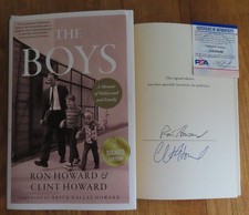 RON & CLINT HOWARD signed THE BOYS Book PSA AK38566 HAPPY DAYS A Beautiful Mind picture
