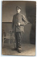 c1910's Ralston Steel WW1 Soldier Germany Portrait RPPC Photo Antique Postcard picture
