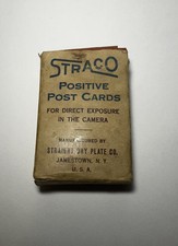 Vintage Straco 50 Positive Post Cards Straight Dry Plate Co Jamestown NY Rare picture