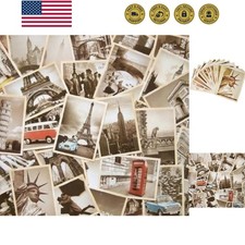 32 PCS 1 Set Vintage Retro Old Travel Postcards for Worth Collecting picture