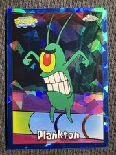 2025 Topps Chrome Sapphire Spongebob #29 Plankton Sapphire Base picture