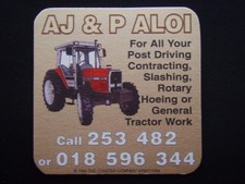 AJ & P ALOI POST DRIVING SLASHING TRACTOR WORK 253482 c1995 COASTER picture