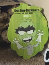 Knee Deep Brewing Wood Sign Hand-Painted picture