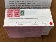 1926 NANTUCKET DEED HARRY TOBEY /LUCINDA HANDY N WATER ST/SALEM LAURISTON BUNKER picture