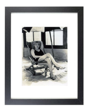 Silent Film Actress Alice White Sunbathing Retro Matted & Framed Picture Photo picture