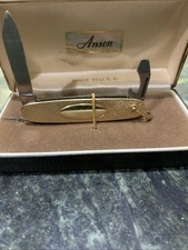 Anson Vintage Pocket Knife with Original Case Made In USA 2 Blade picture