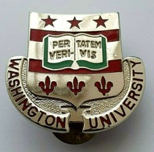 1950's Washington University Enamel Pin Badge U.S.A - Vintage N.S Meyer  Chromed picture