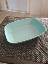 Vintage Brookpark  Melmac Rectangular Dish Turquoise  picture