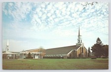 Spring Arbor Michigan~Spring Arbor Free Methodist Church~1960s Postcard picture