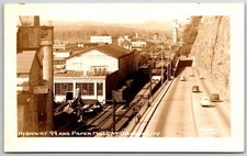 highway 99 and paper mills at oregon city OR real photo RPPC Christian picture