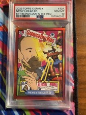 2023 Topps X Ermsy GPK Newly-Dead-Ed Look N See   /10 RED PSA 10 Pop 2 picture