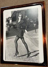 Vintage Framed Fashion Photograph Signed “Stephanie” Attributed Seymour 10 Inch picture