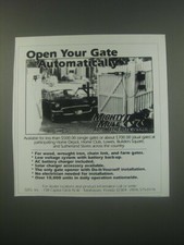 1991 Mighty Mule Automatic Gate Opener Ad - Open your gate automatically picture