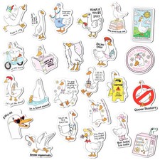24pc Funny Cute Goose Fridge Kitchen Home Decor Magnets Set of 24 Funny Cute picture