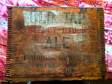 Enterprise Brewing Co. Old Tap Stock Ale Vintage Wooden Beer Crate Box picture
