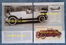1910-1931 Doble Steam Motors History Info Article 