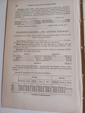 1875 Train Report Charlotte Columbia & Augusta Railroad North Carolina Georgia picture