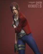 Claire Redfield Figurine Resident Evil Hand Painted Model / DIY Kit 5 pcs picture